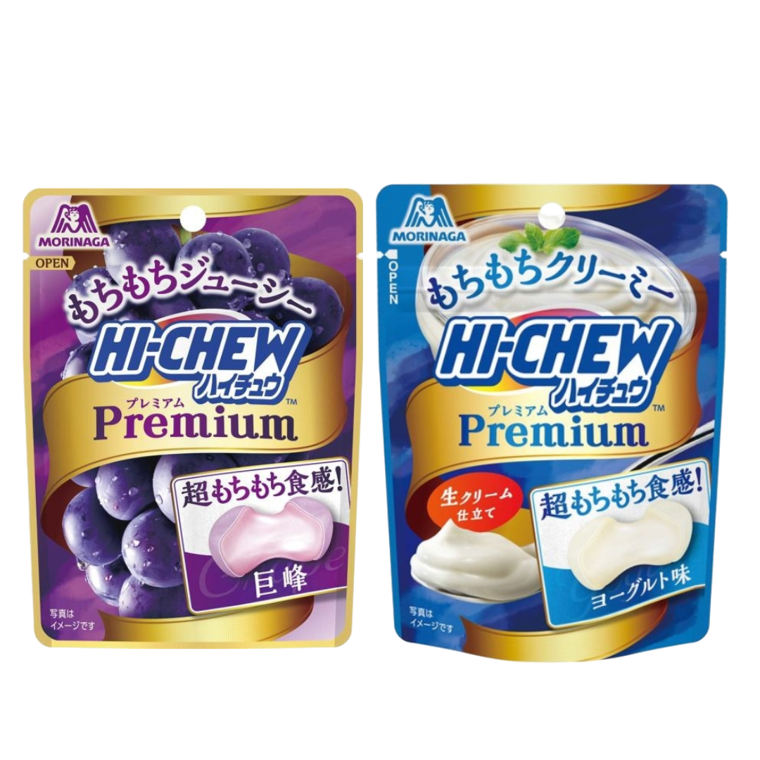 Morinaga Hi Chew Premium (Yogurt 32g / Grape 35g)