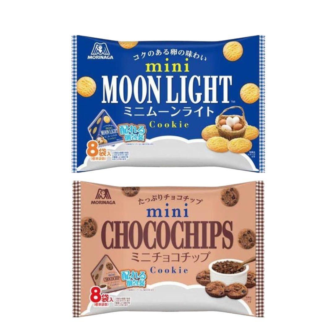 Morinaga (Mini Chocolate Chip / Mini Moonlight) Large Bag 8 Pack