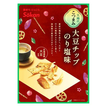 Soseki Daichi Kotsumami Snack Soybean Chip Seaweed Salt Flavor 60g