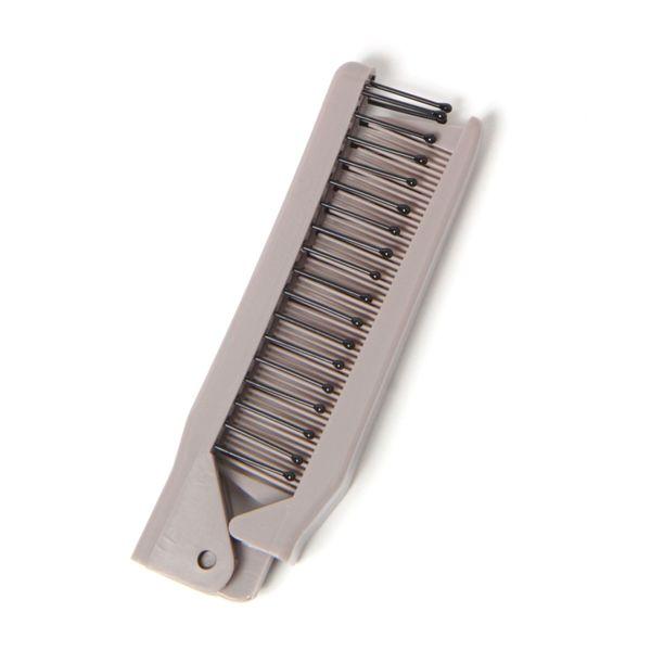 LAKOLE (2WAY Comb / Hair Comb / Hair Brush / Hair Roll Brush) Gray 1 pc
