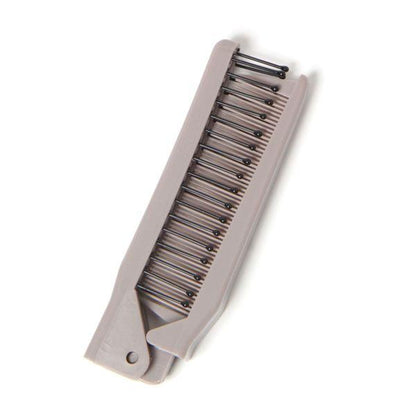 LAKOLE (2WAY Comb / Hair Comb / Hair Brush / Hair Roll Brush) Gray 1 pc