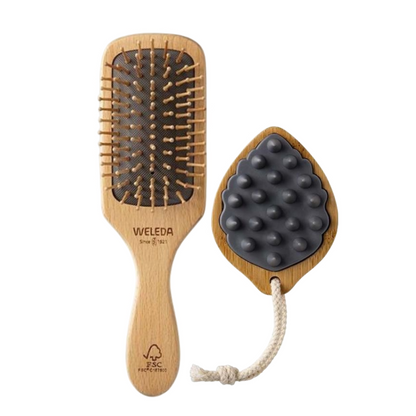 WELEDA Wood Paddle Brush N / Head Spa Brush N 1 pc