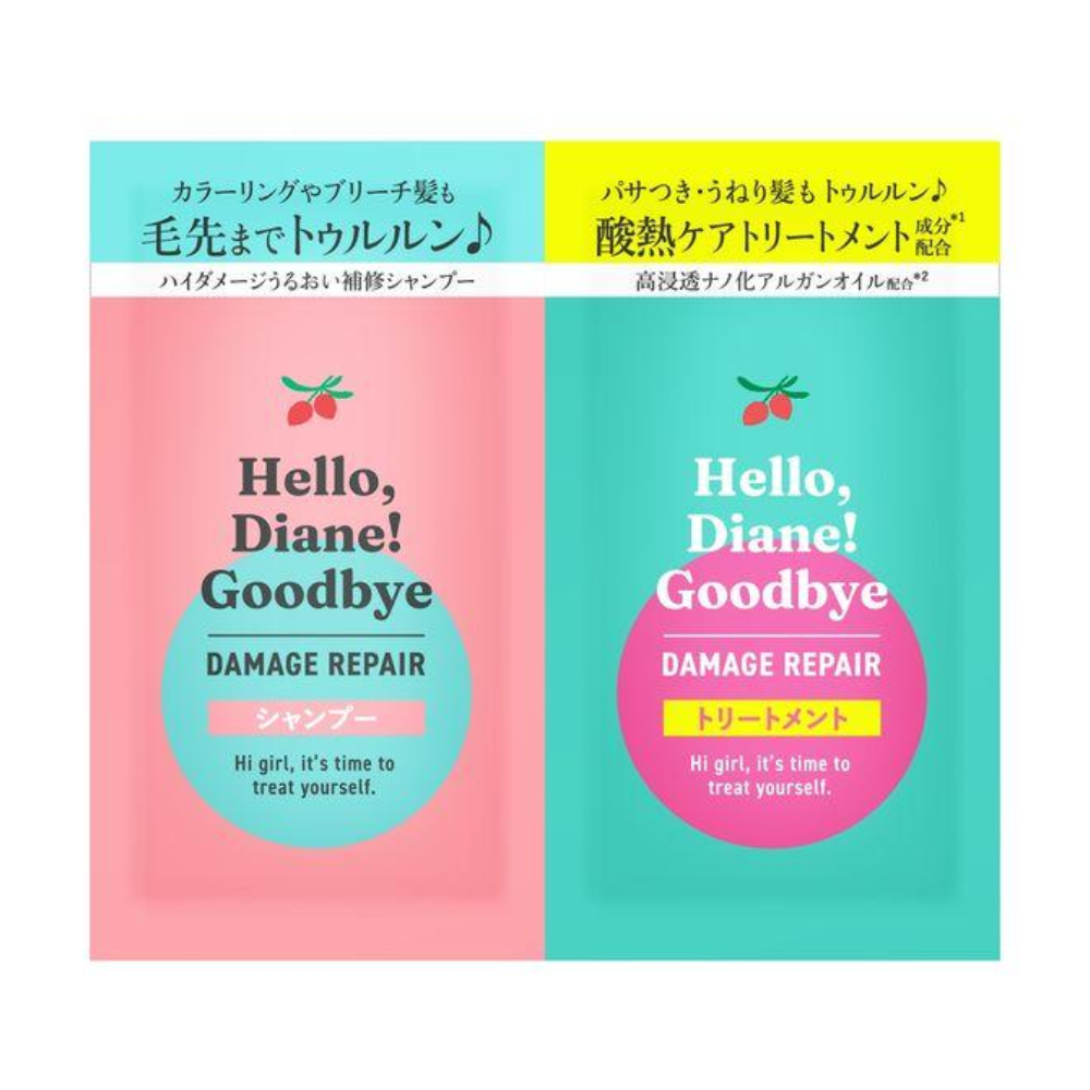 NatureLab Hello Diane Goodbye Damage Repair Trial Shampoo & Treatment Trial Size 10ml each
