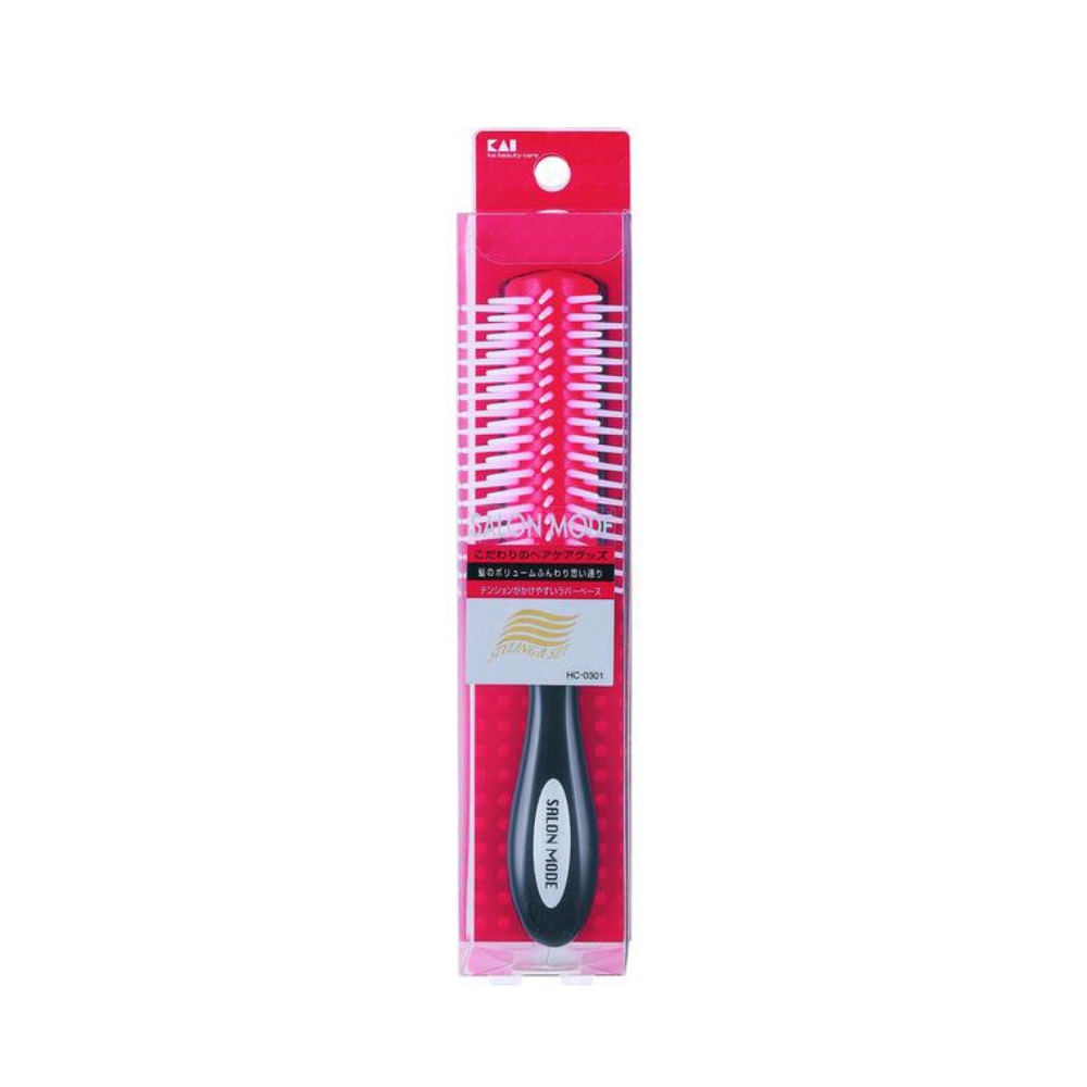 KAI Styling Brush S Red Rubber HC0301 1 pc