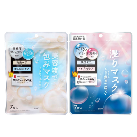 SANA Nameraka Honpo Mask (Moist Essence / Medicinal Wrinkle Essence) NC 7 sheets