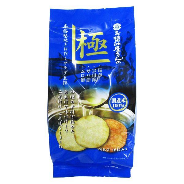 Sekiguchi Brewery (Umadashi Salad Rice Cracker/ Umadashi Soy Sauce Rice Cracker) 1 bag (16 pieces)