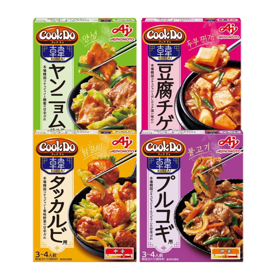 Ajinomoto CookDo KOREA! (For Dakgalbi/ Bulgogi / Yangnyom Stir-Fry /Tofu Chige) 90g