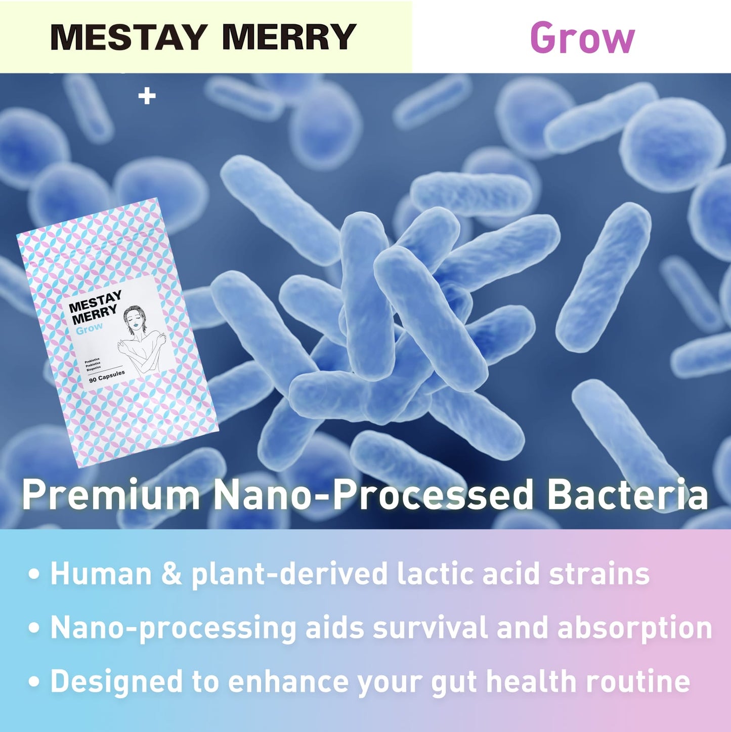 T-Brite MESTAY MERRY Glow Ultimate Multi-Gut Flora Supplement 30-Day Supply