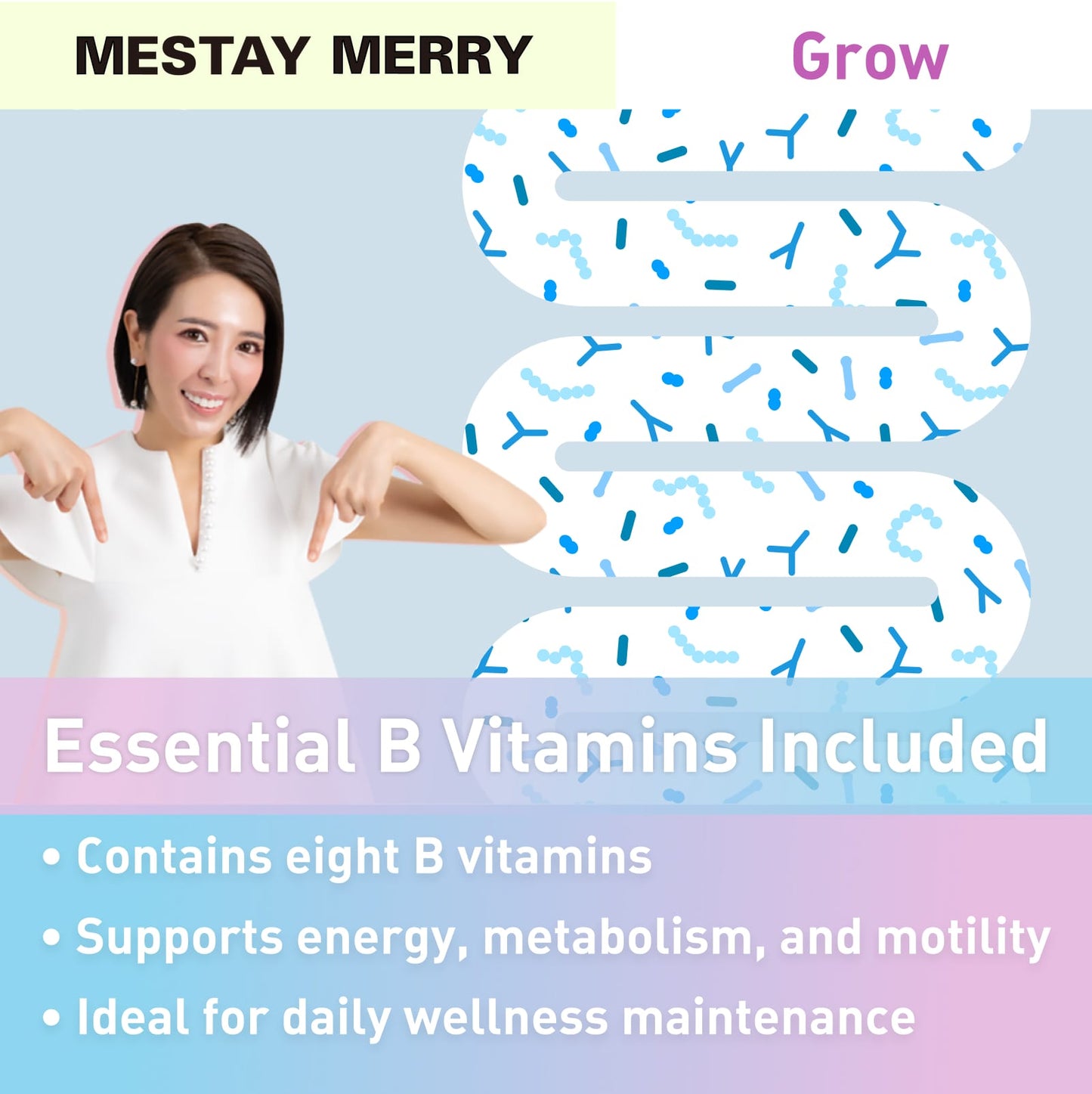 T-Brite MESTAY MERRY Glow Ultimate Multi-Gut Flora Supplement 30-Day Supply