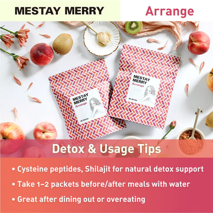T-Bright MESTAY MERRY Arrangement 30-day supply of enzyme supplements to protect you when you overeat.