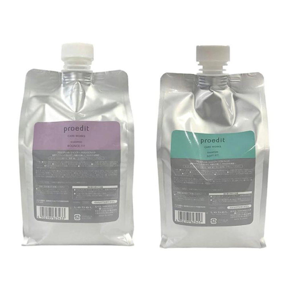 LEBEL PROEDIT CARE WORKS Shampoo (Soft Fit / Bounce Fit) Refill 1000ml