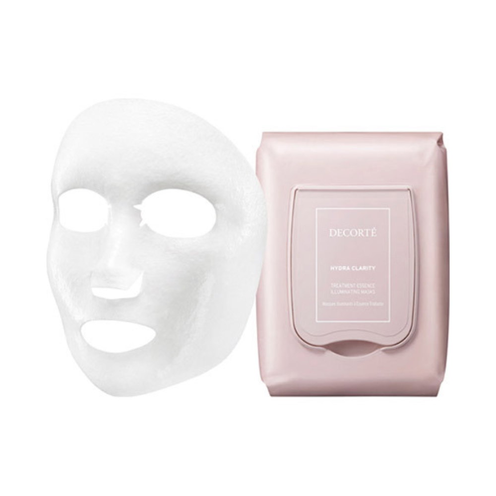 KOSE COSME DECORTE Hydra Clarity Treatment Essence Illuminating Mask, 14 sheets