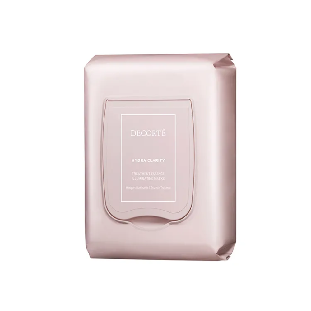 KOSE COSME DECORTE Hydra Clarity Treatment Essence Illuminating Mask, 14 sheets