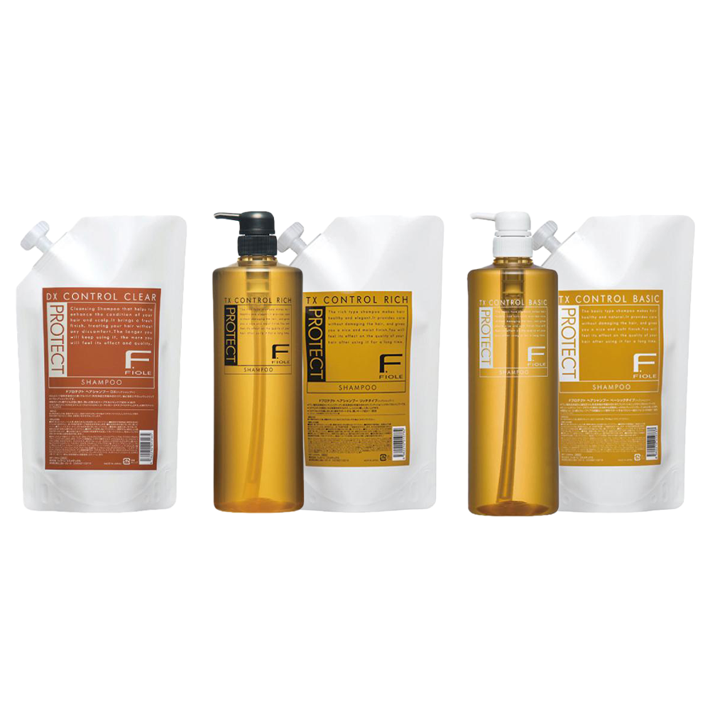 FIORE F Protect Hair Shampoo (DX / Basic Type / Rich Type) 300ml / 1000ml / Refill 1000ml