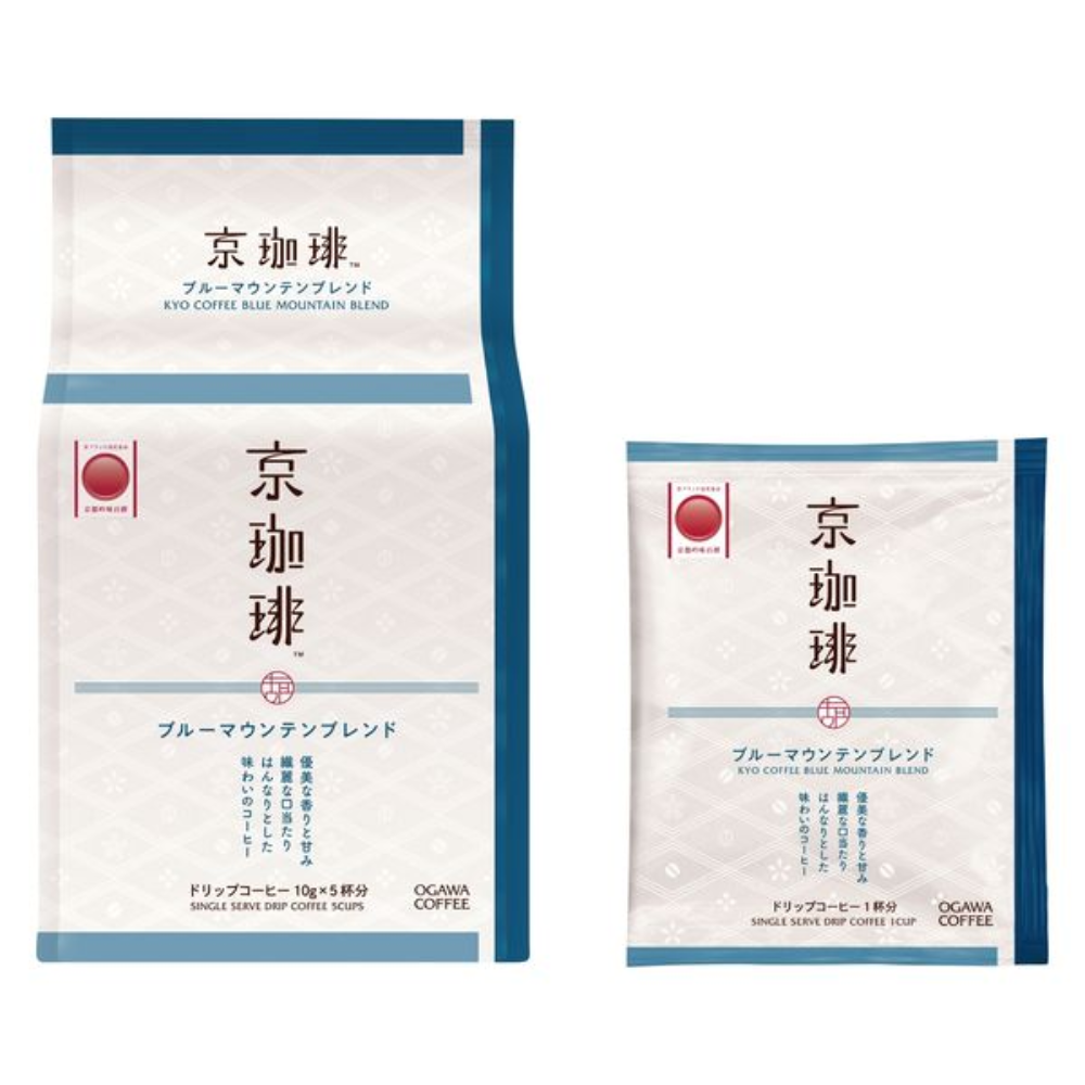 Ogawa Coffee Shop Kyo Coffee Drip Coffee (Koumi Blend / Blue Mountain Blend) 5 bags