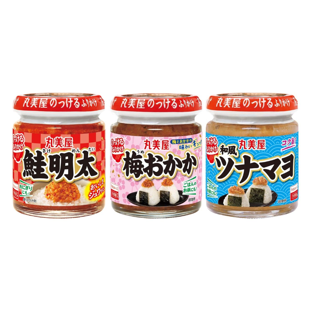 Marumiya Nokkeru Furikake (Salmon Cod Roe / Plum Bonito Flakes / Japanese Tuna Mayo) 90g
