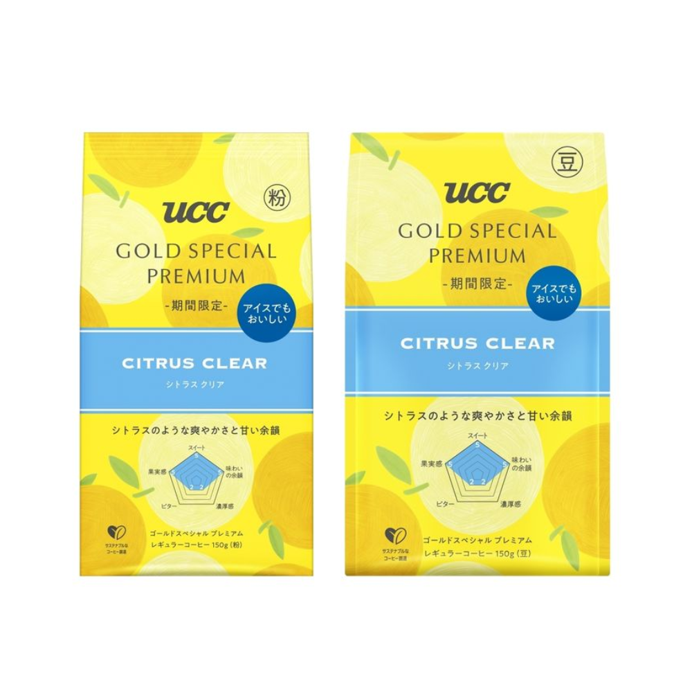 UCC Ueshima Coffee GOLD SPECIAL PREMIUM Citrus Clear SAP (Coffee Grounds / Coffee Beans) 150g