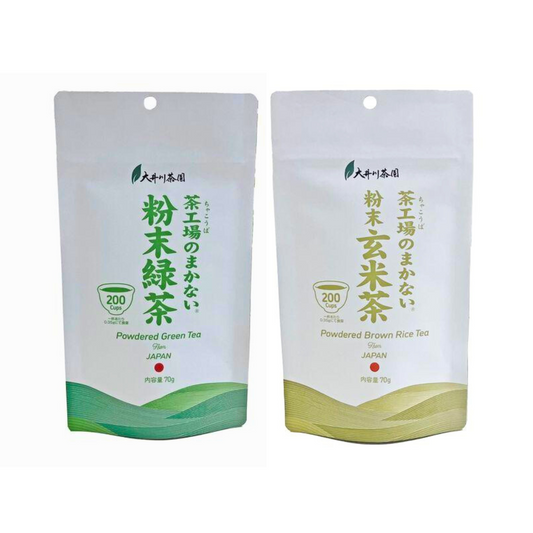 Oigawa Chaen Powdered Tea (Genmaicha / Green Tea) 70g