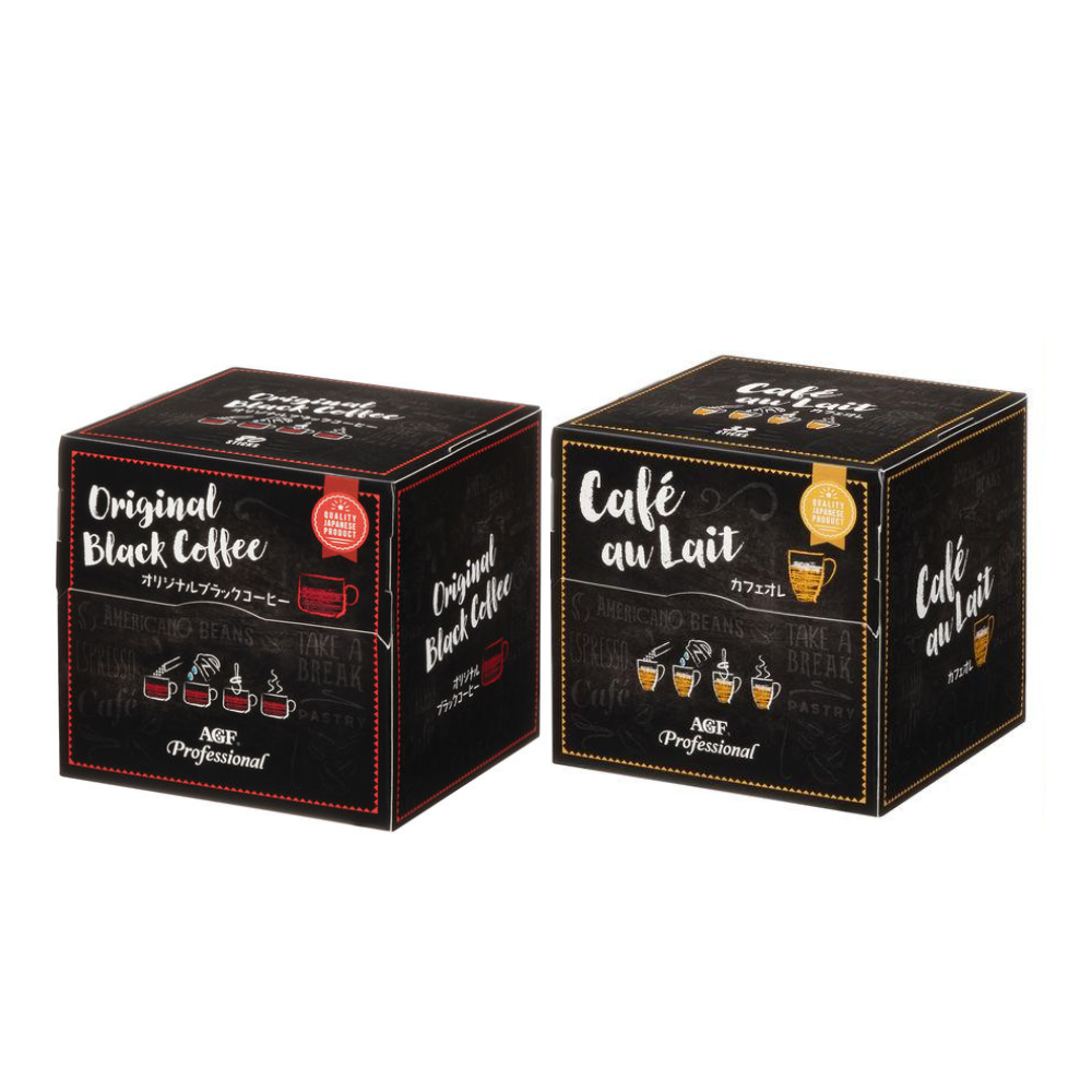 Ajinomoto AGF Cafe Cube Cafe au Lait 32 Sticks / Original Black Coffee 80 Sticks