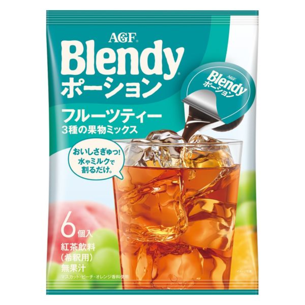 Ajinomoto AGF Blendy Potion (Apple Tea 5 pcs / Fruit Tea 3 Fruits Mix 6 pcs)