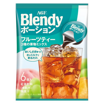 Ajinomoto AGF Blendy Potion (Apple Tea 5 pcs / Fruit Tea 3 Fruits Mix 6 pcs)