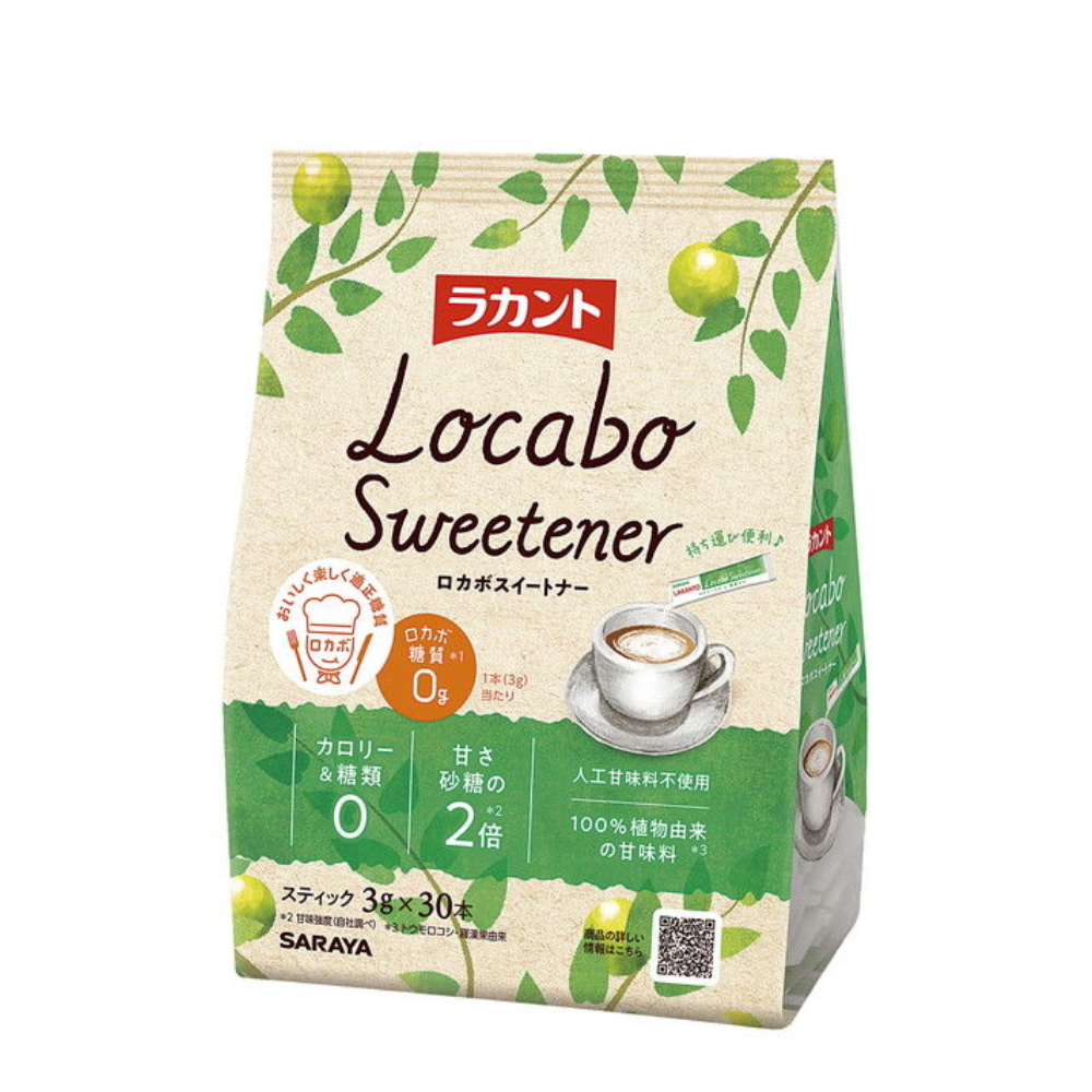 Saraya Lakanto Locabo Sweetener, Natural Sweetener, 3g x 30