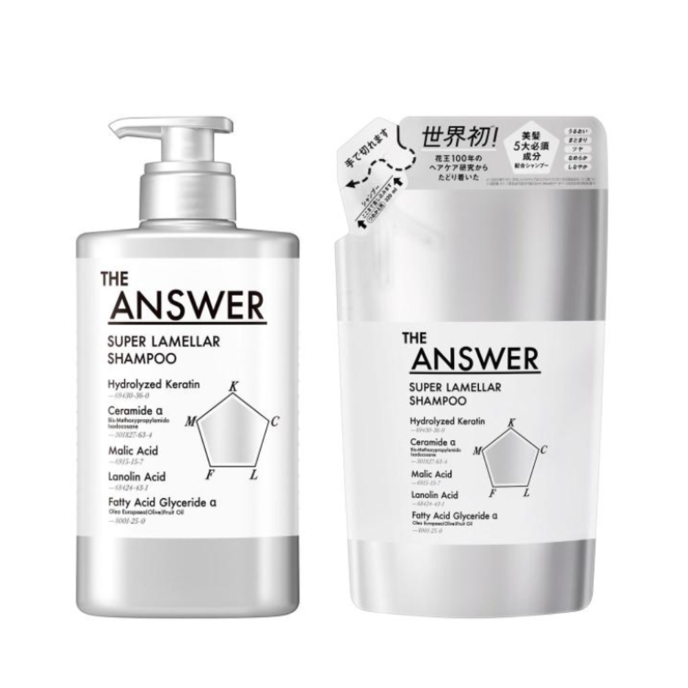 Kao THE ANSWER Super Lamellar Shampoo (400ml / Refill 320ml)