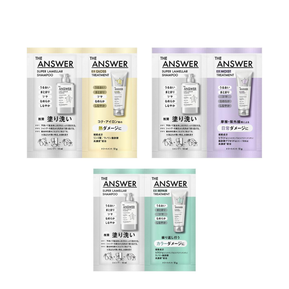Kao THE ANSWER Shampoo and Treatment Trial Set