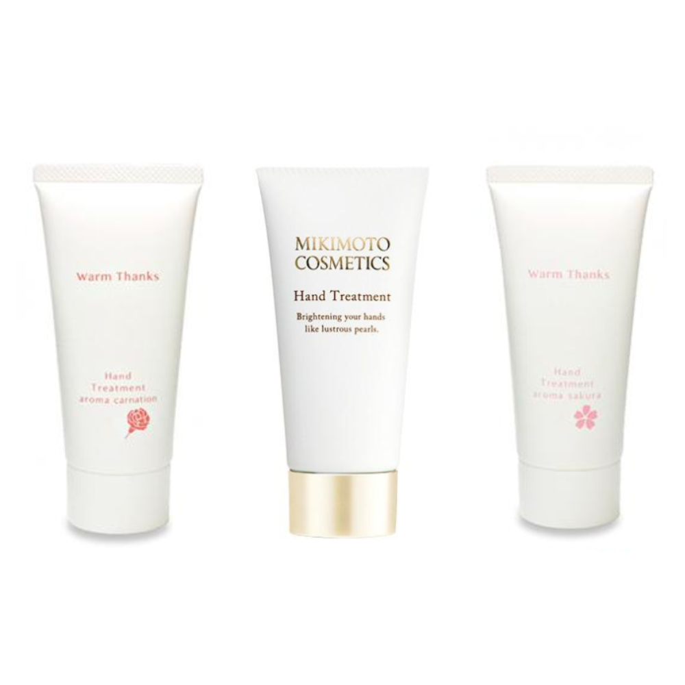 MIKIMOTO COSMETICS Hand Treatment (Fragrance Free / CR Aroma Carnation / SK Aroma Sakura) 50g