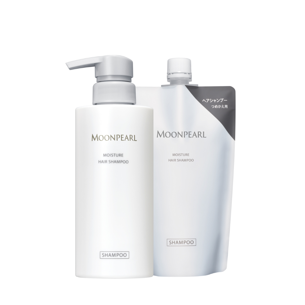 MIKIMOTO COSMETICS Moon Pearl Moisture Hair Shampoo (400ml / Refill 350ml)