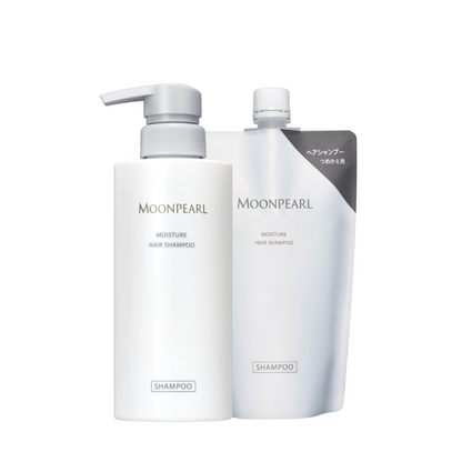 MIKIMOTO COSMETICS Moon Pearl Moisture Hair Shampoo (400ml / Refill 350ml)