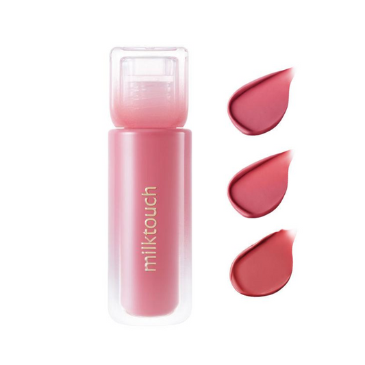 MilkTouch DewStain Sheer Lip Gloss (02 Bubbly Pink / 03 Peony Rain / 06 Rose de Muire) 4g