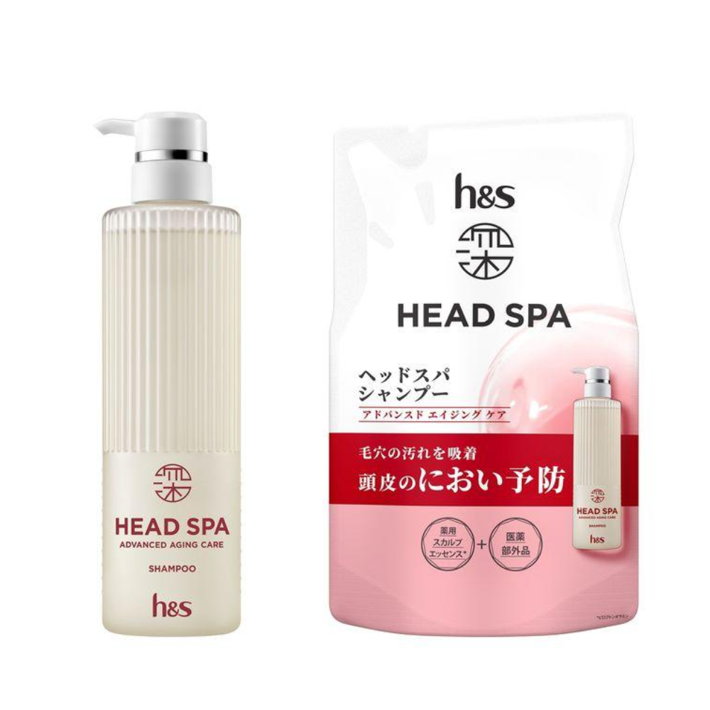 P&G Deep Head Spa by h&s Advanced Aging Care Shampoo (435g / Refill 350g)