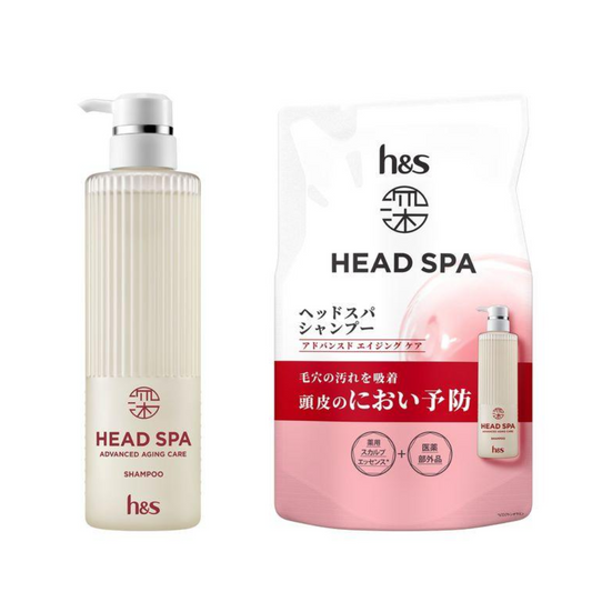P&G Deep Head Spa by h&s Advanced Aging Care Shampoo (435g / Refill 350g)