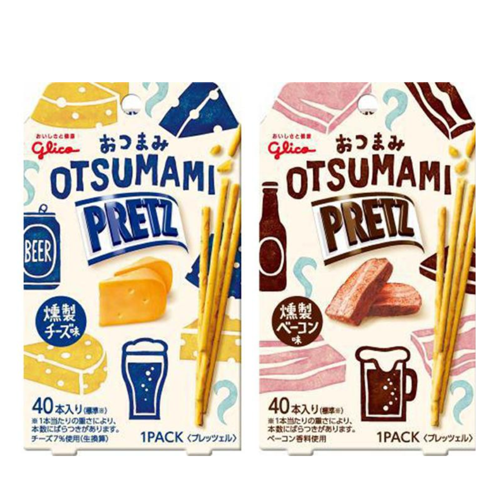 GLICO Snack Pretz (Smoked Cheese Flavor / Smoked Bacon Flavor) 24g