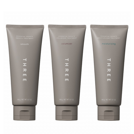 THREE Essential Scents (Smooth / Moisturizing / Volumizing) Treatment 190g