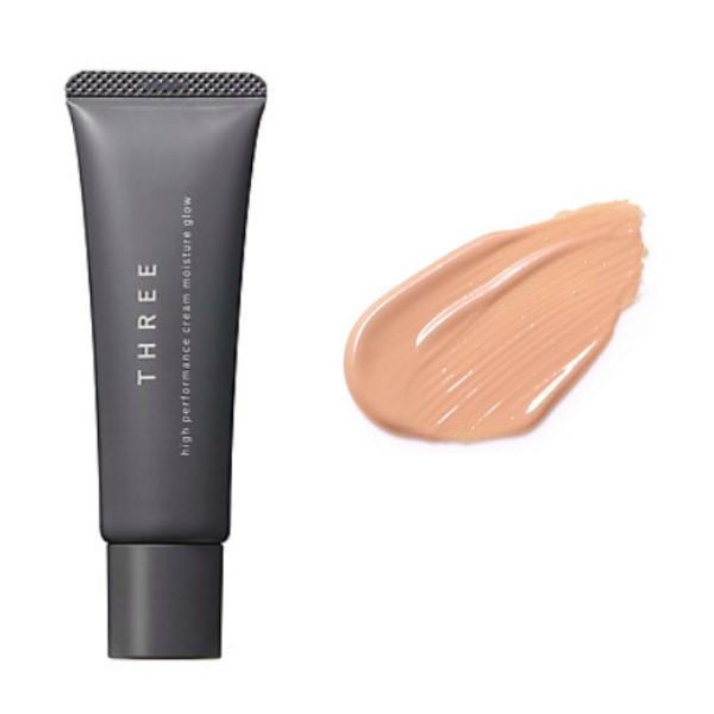 THREE High Performance Cream Moisture Glow (#01 / #CHIC BEAT / #SWING BEAT) 30g
