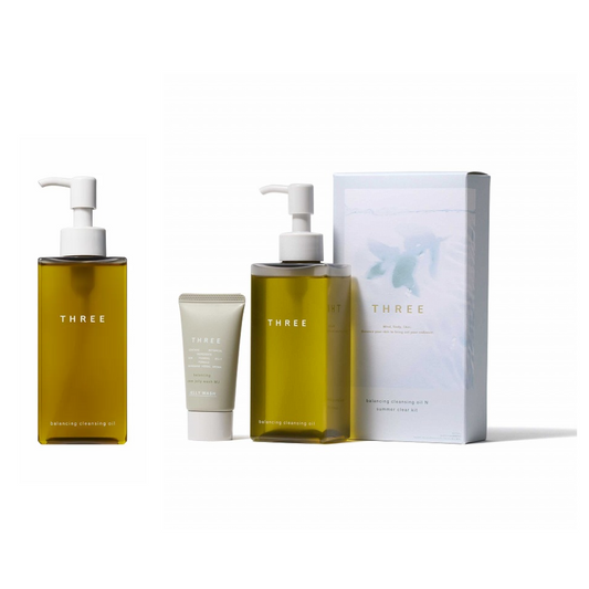 THREE Balancing Cleansing Oil N (185ml / Summer Clear Kit 2025 Summer Limited Edition)