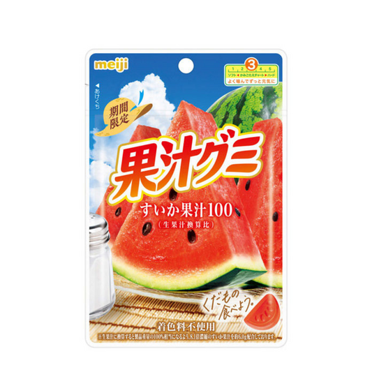 MEIJI Fruit Juice Gummies Watermelon 47g