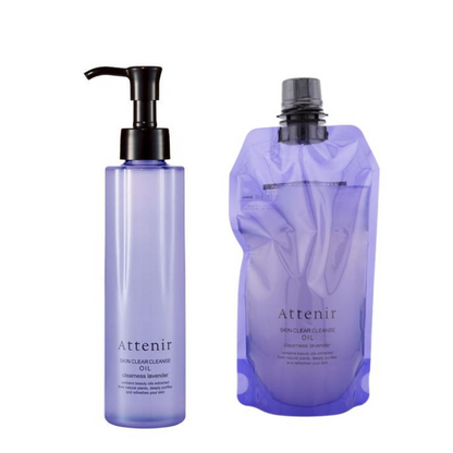 ATTENIR Skin Clear Cleanse Oil Clearness Lavender Fragrance (175ml / Refill 350ml)