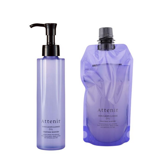 ATTENIR Skin Clear Cleanse Oil Clearness Lavender Fragrance (175ml / Refill 350ml)