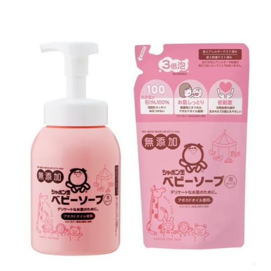 SHABONDAMA Baby Soap, Foam Type (450 ml / 400 ml refill)
