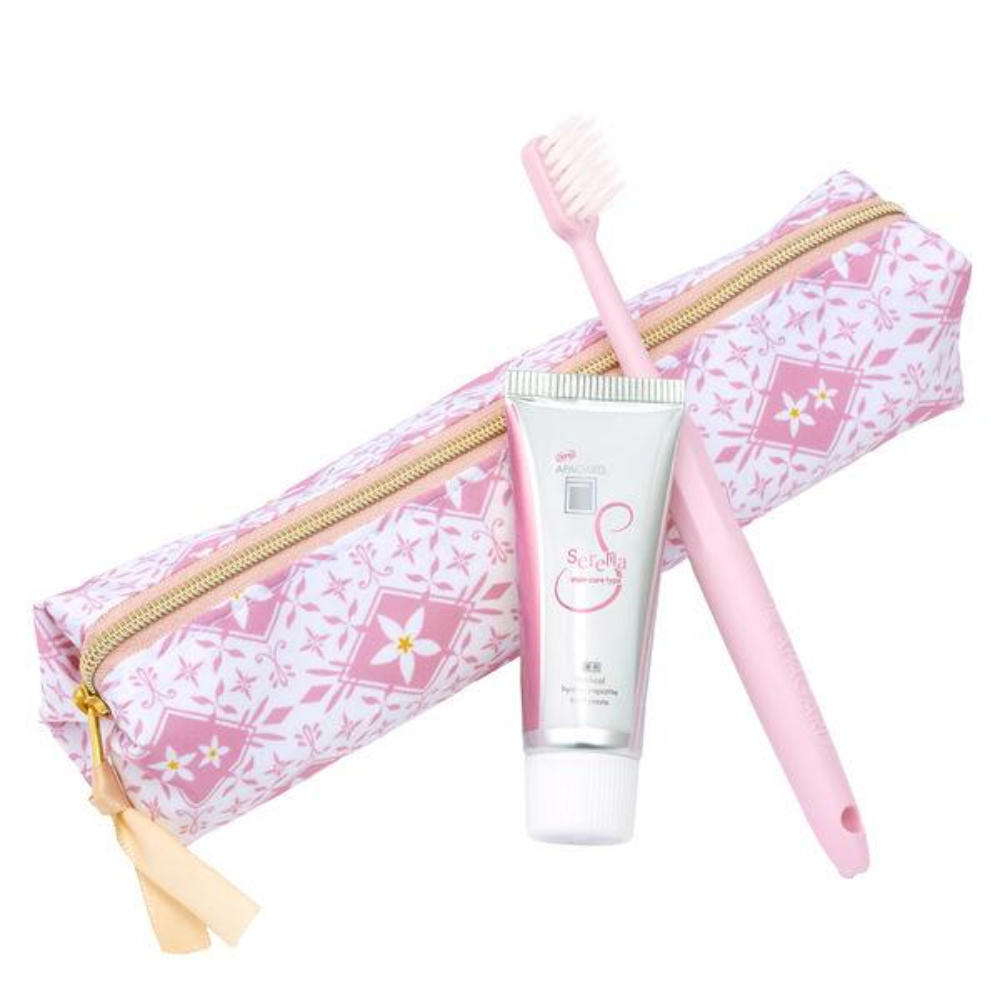 SANGI APAGUARD SHIPS Office & Travel Set Serena 1 set (toothpaste, toothbrush, pouch)