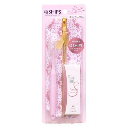 SANGI APAGUARD SHIPS Office & Travel Set Serena 1 set (toothpaste, toothbrush, pouch)