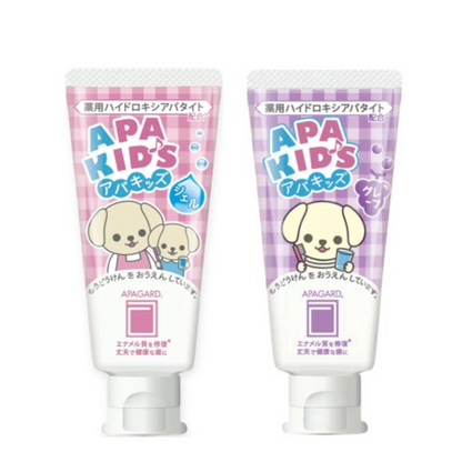 SANGI APAGUARD APAKIDS Children's Gel-Type Non-Foaming Toothpaste (Strawberry / Grape) 60g