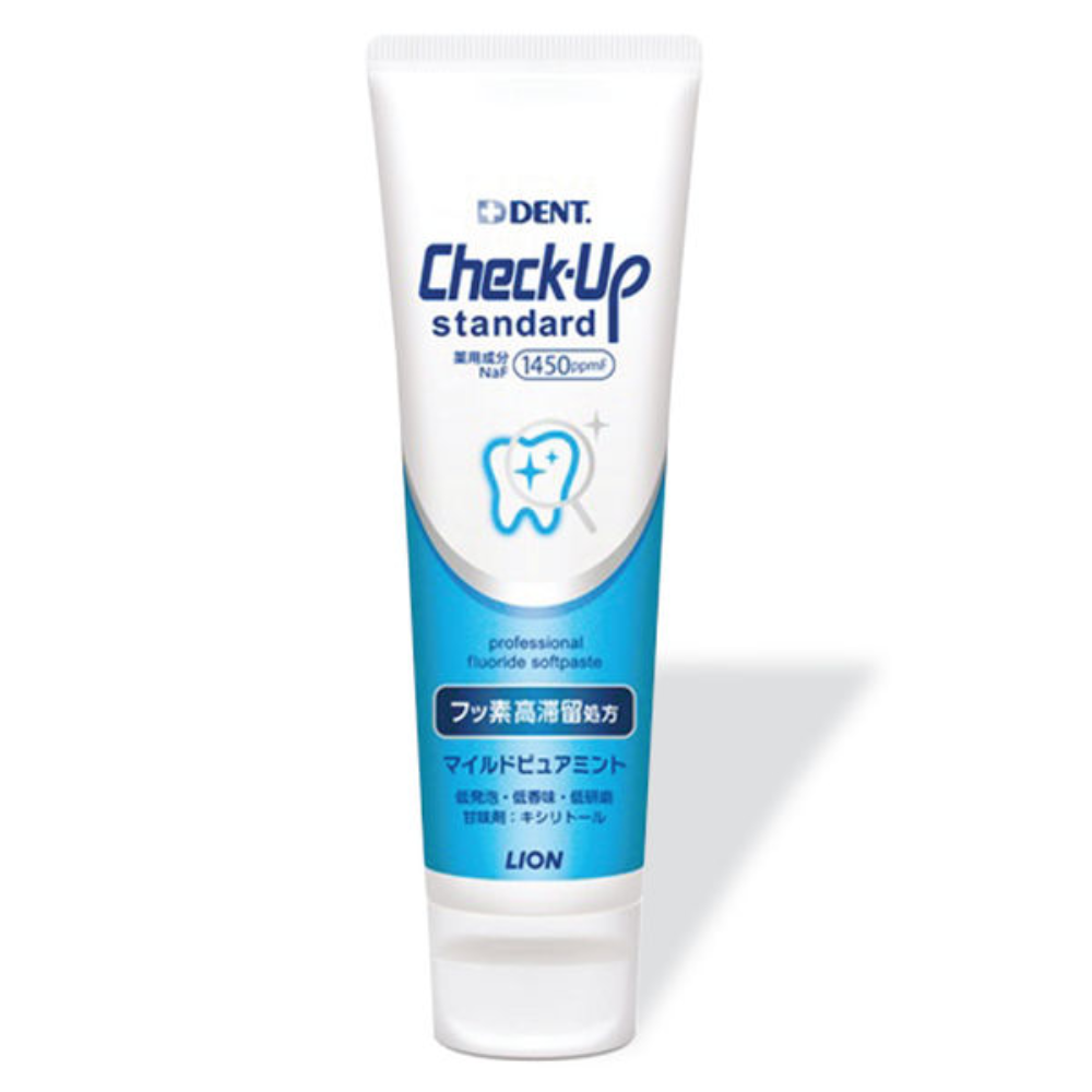 LION Check-Up Standard Toothpaste Soft Paste Low Abrasive (Mild Citrus Mint / Mild Pure Mint) 135g