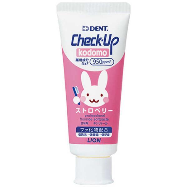 LION DENT Check-Up Kodomo Toothpaste for Children (Apple / Grape / Strawberry) 60g