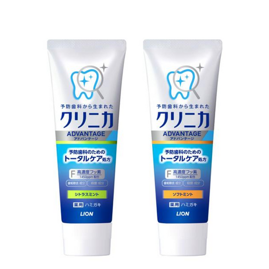 LION CLINICA Advantage Toothpaste Cavity Preventive Toothpaste (Citrus Mint / Soft Mint) 130g