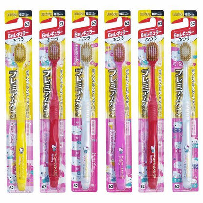 EBISU Premium Care (Cinnamoroll / Hello Kitty) 6-row compact tooth brush, 1 piece