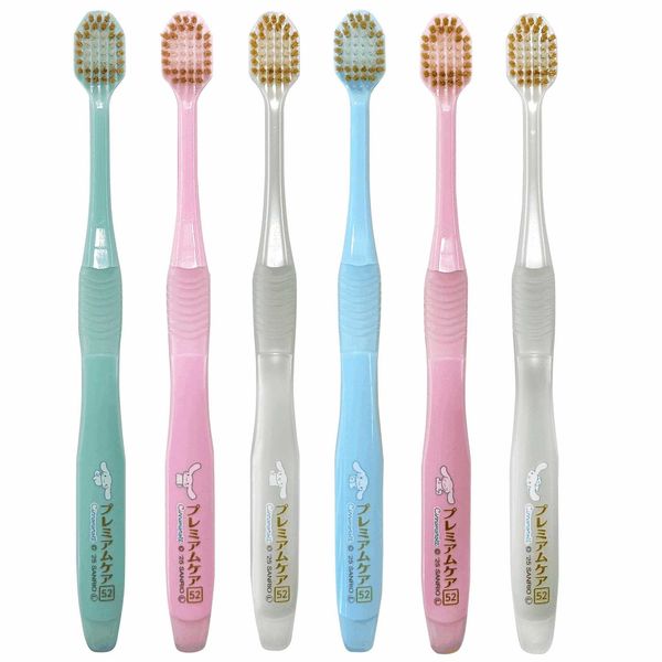 EBISU Premium Care (Cinnamoroll / Hello Kitty) 6-row compact tooth brush, 1 piece